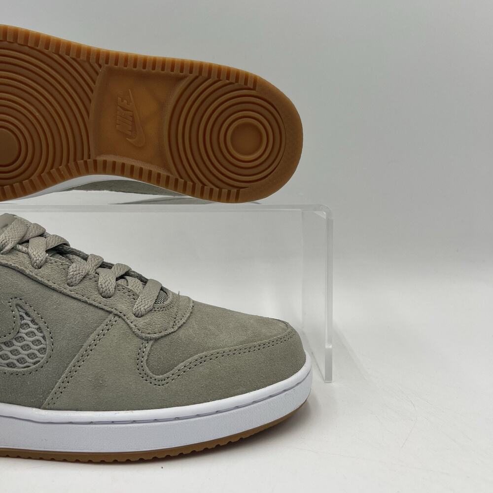 Womens Size 8.5 Nike Ebernon Low Premium Light Grey Suede Sneakers AQ2232 300 - Picture 3 of 7